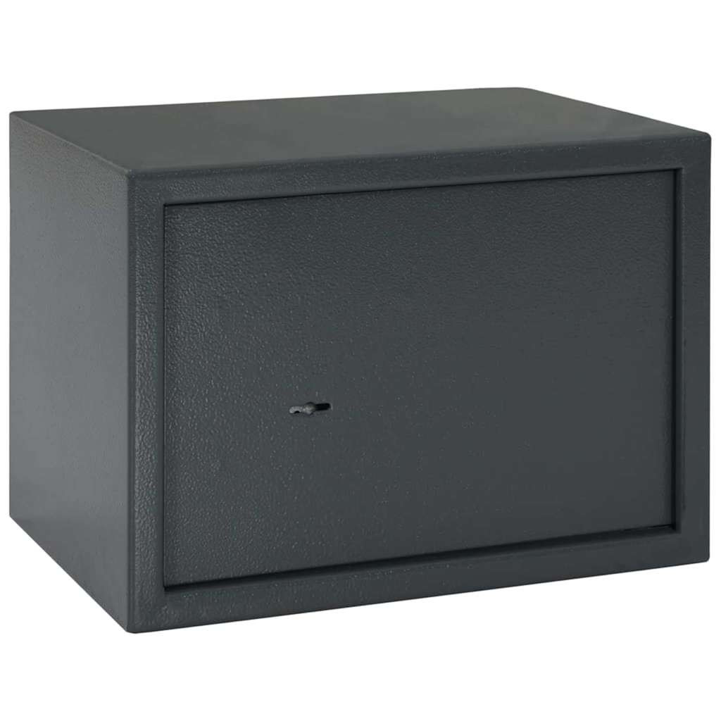 vidaXL Safe Box mit Schloss Dunkelgrau 35 x 25 x 25 cm Stahl