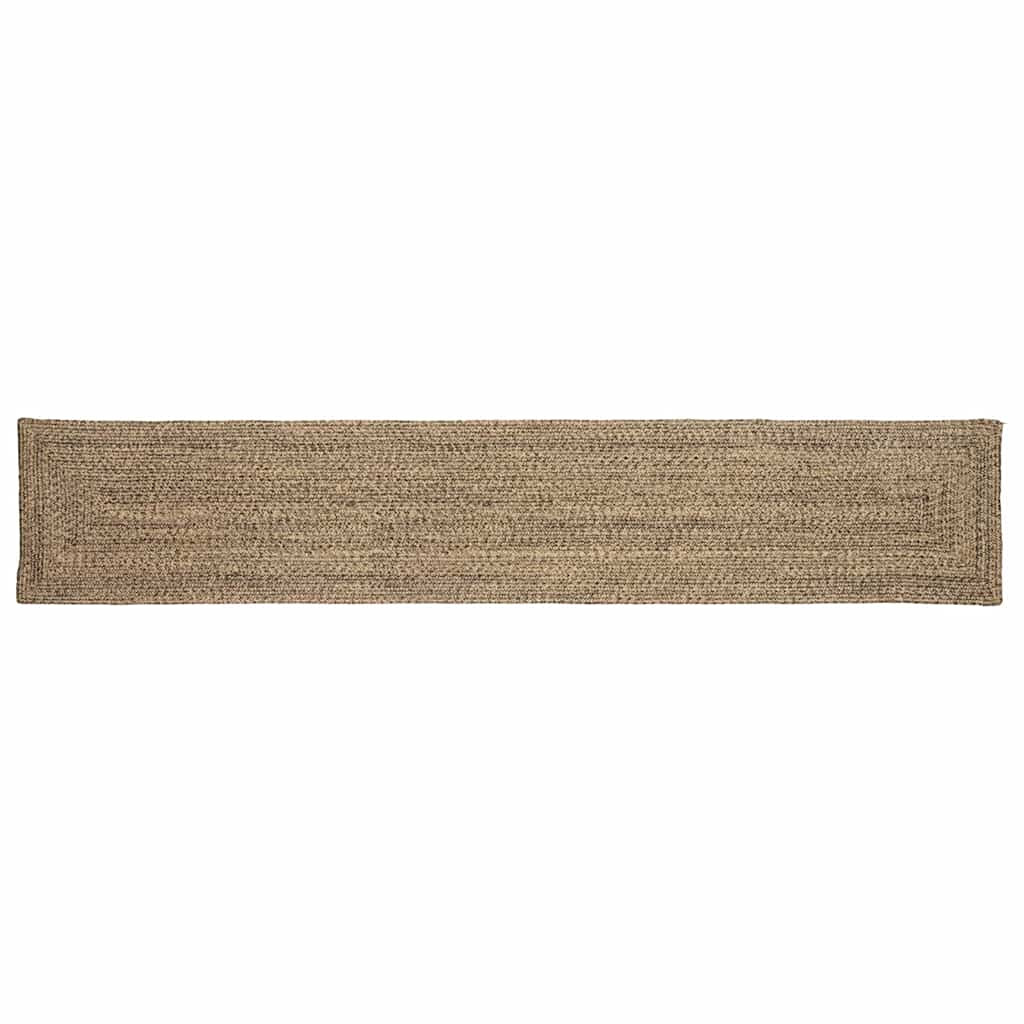vidaXL Bereichsteppiche Natürlich und Schwarz 60 x 400 cm Jute