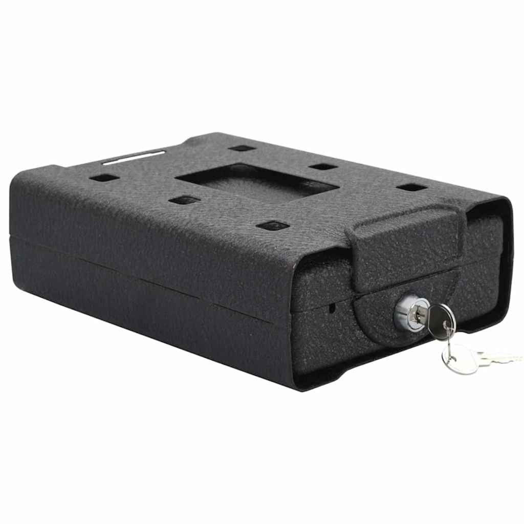 vidaXL Auto Safe mit Schloss Schwarz 22 x 16 x 7 cm Stahl
