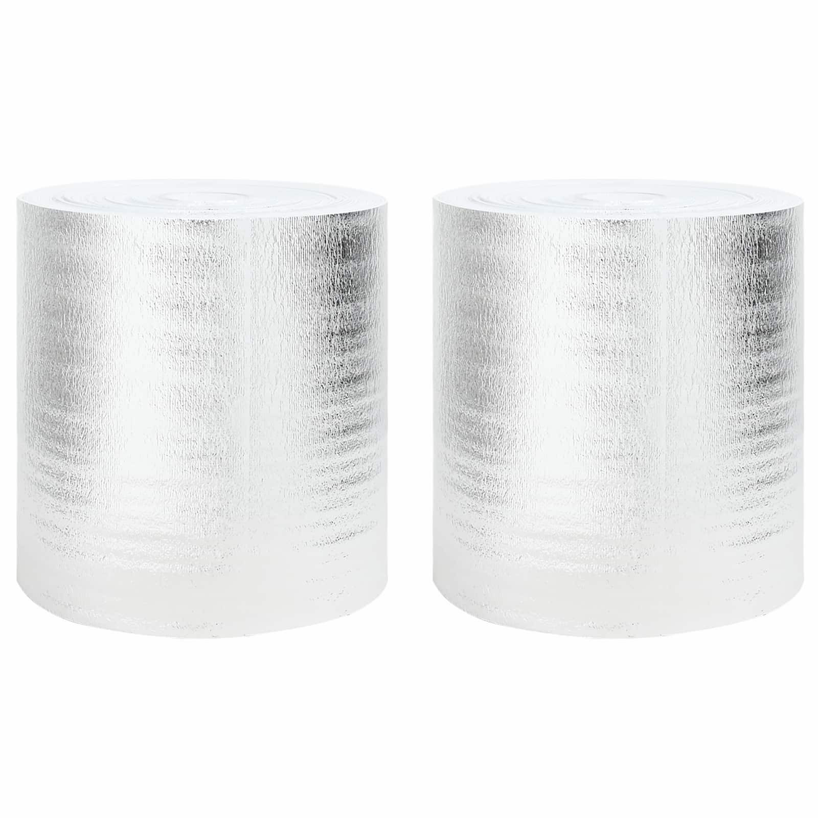 vidaXL Heizkörper-Reflektorfolie 2 pcs Silber 25 x 0,5 m Polyethylen