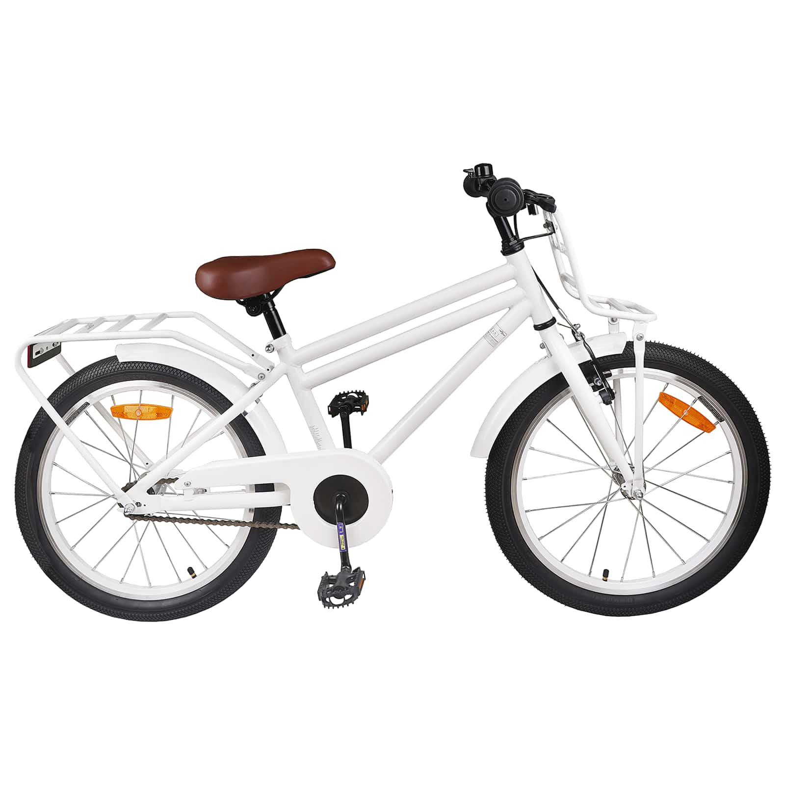 vidaXL Kinderfahrrad 22 Zoll für 7-12 Jahre alt Weiß