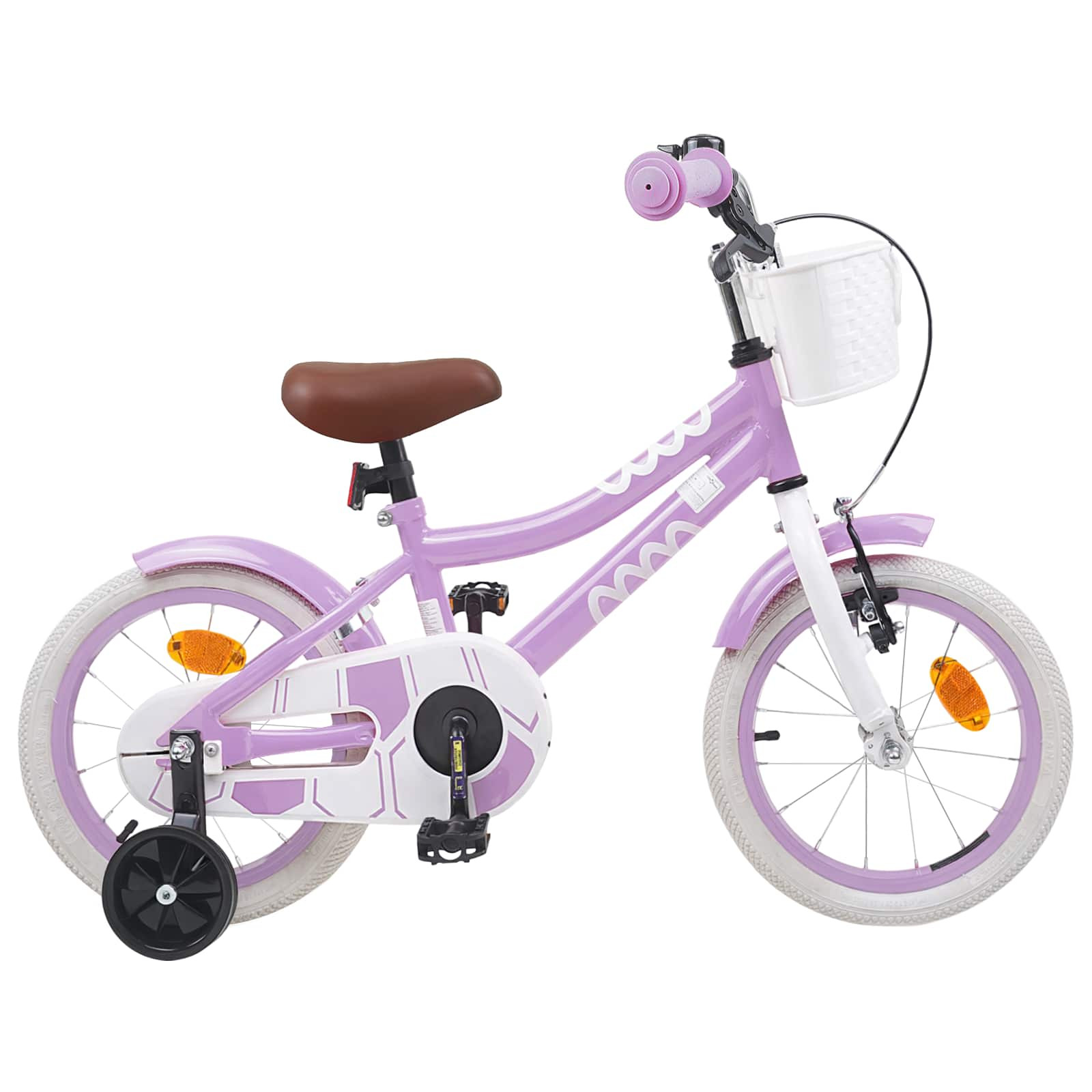 vidaXL Kinderfahrrad 14 Zoll für 3-5 Jahre alt Lila