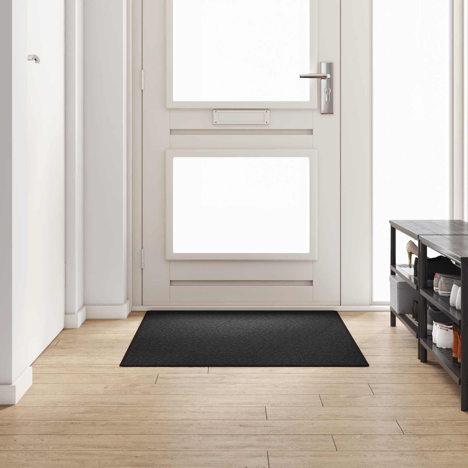 vidaXL Teppichläufer Anthrazit 100 x 150 cm 100% Polypropylen