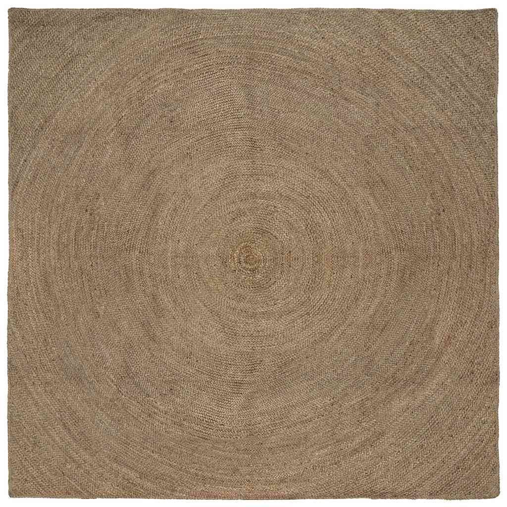 vidaXL Bereichsteppiche Grau 200 x 200 cm Jute