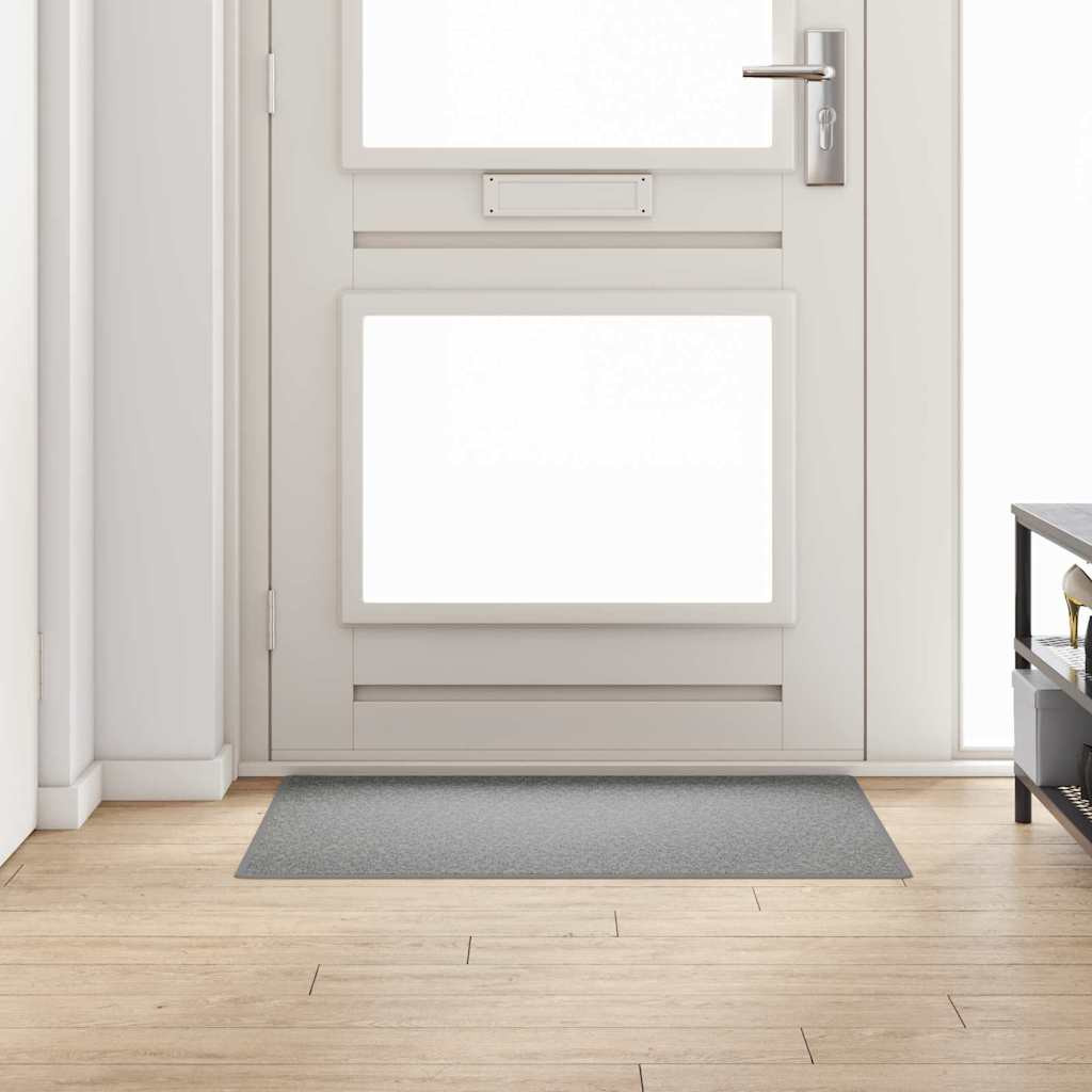 vidaXL Teppichläufer Hellgrau 100 x 100 cm 100% Polypropylen