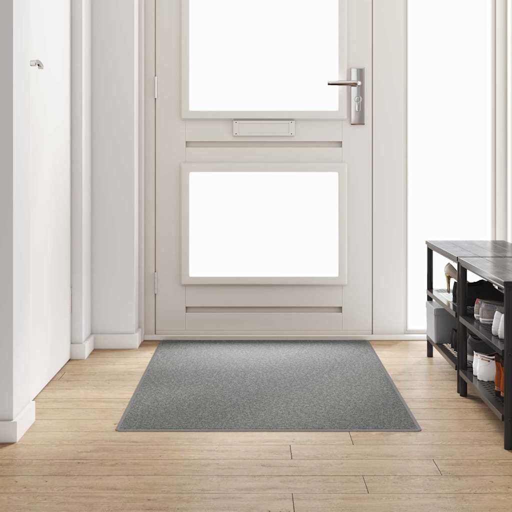 vidaXL Teppichläufer Hellgrau 100 x 200 cm 100% Polypropylen