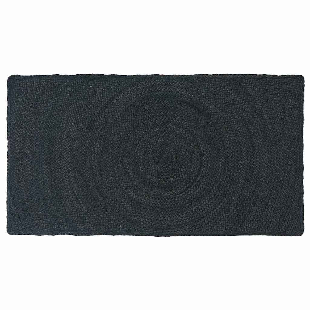 vidaXL Bereichsteppiche Dunkelgrau 60 x 110 cm Jute