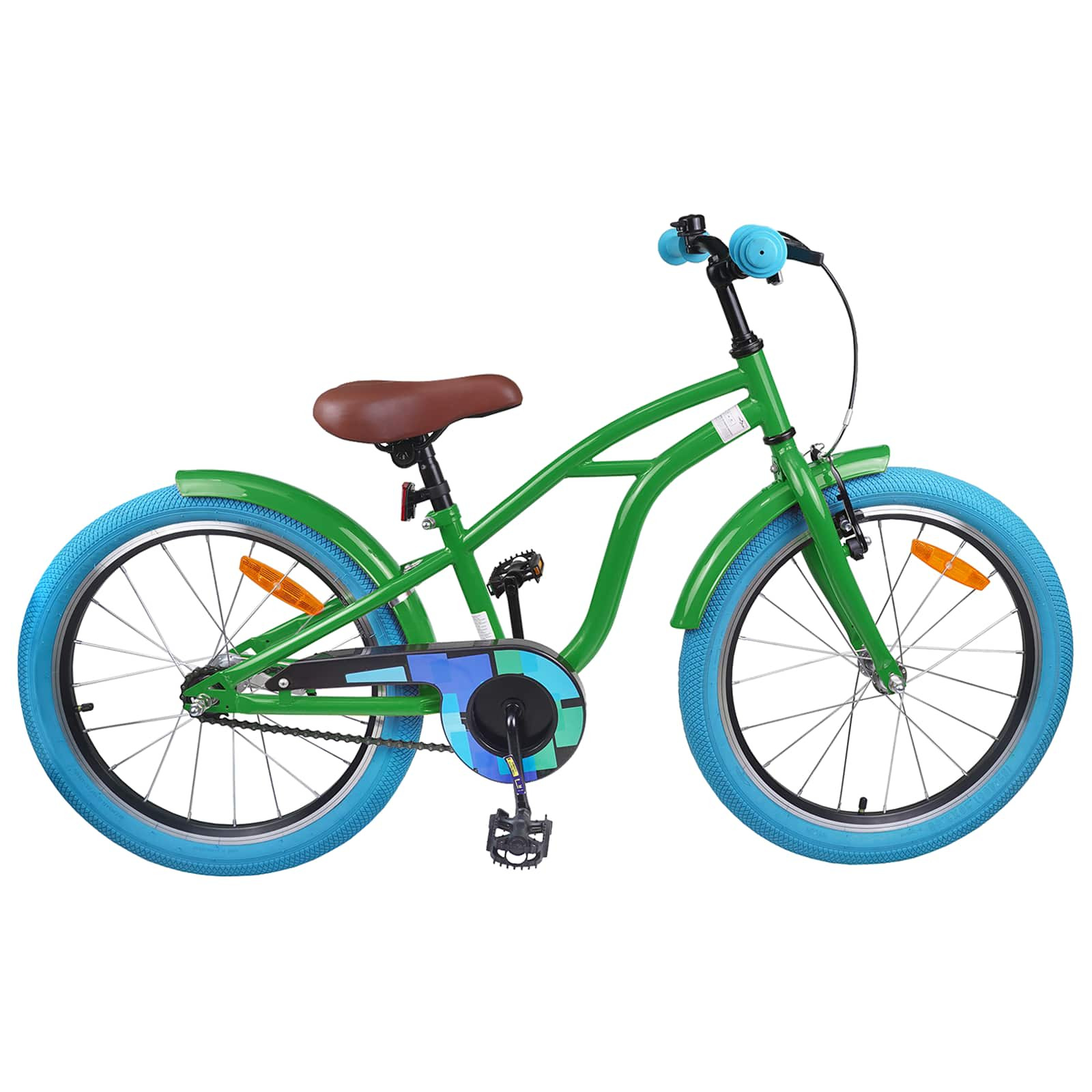vidaXL Kinderfahrrad 20 Zoll für 6-11 Jahre alt Grün