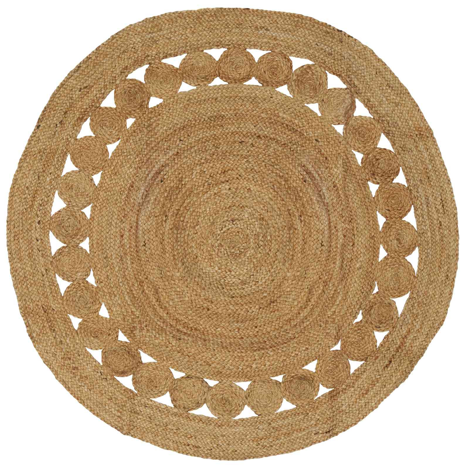 vidaXL Bereichsteppiche Natur Ø 150 cm Jute