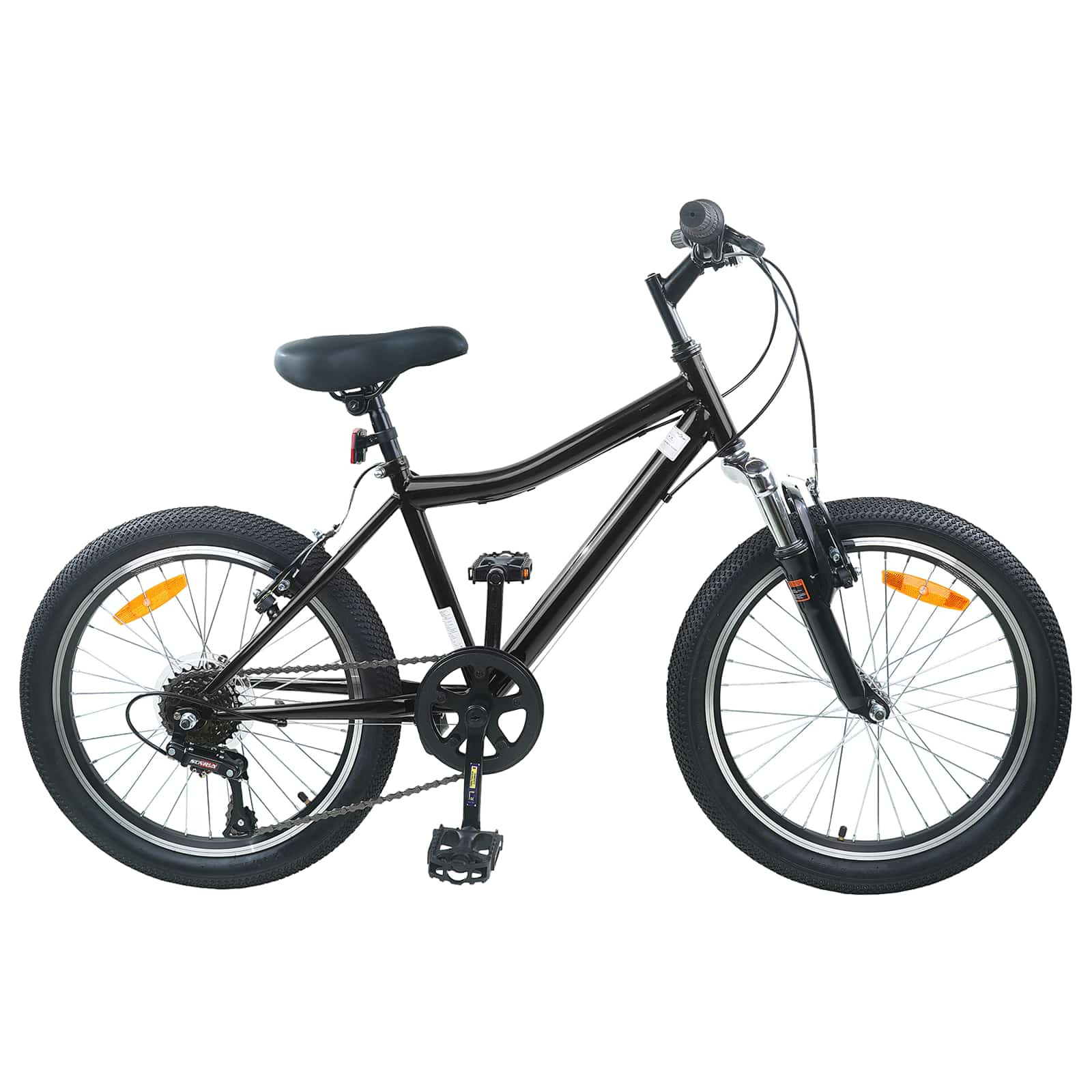 vidaXL Kinderfahrrad 20 Zoll 6-Speed für 6-11 Jahre alt Schwarz