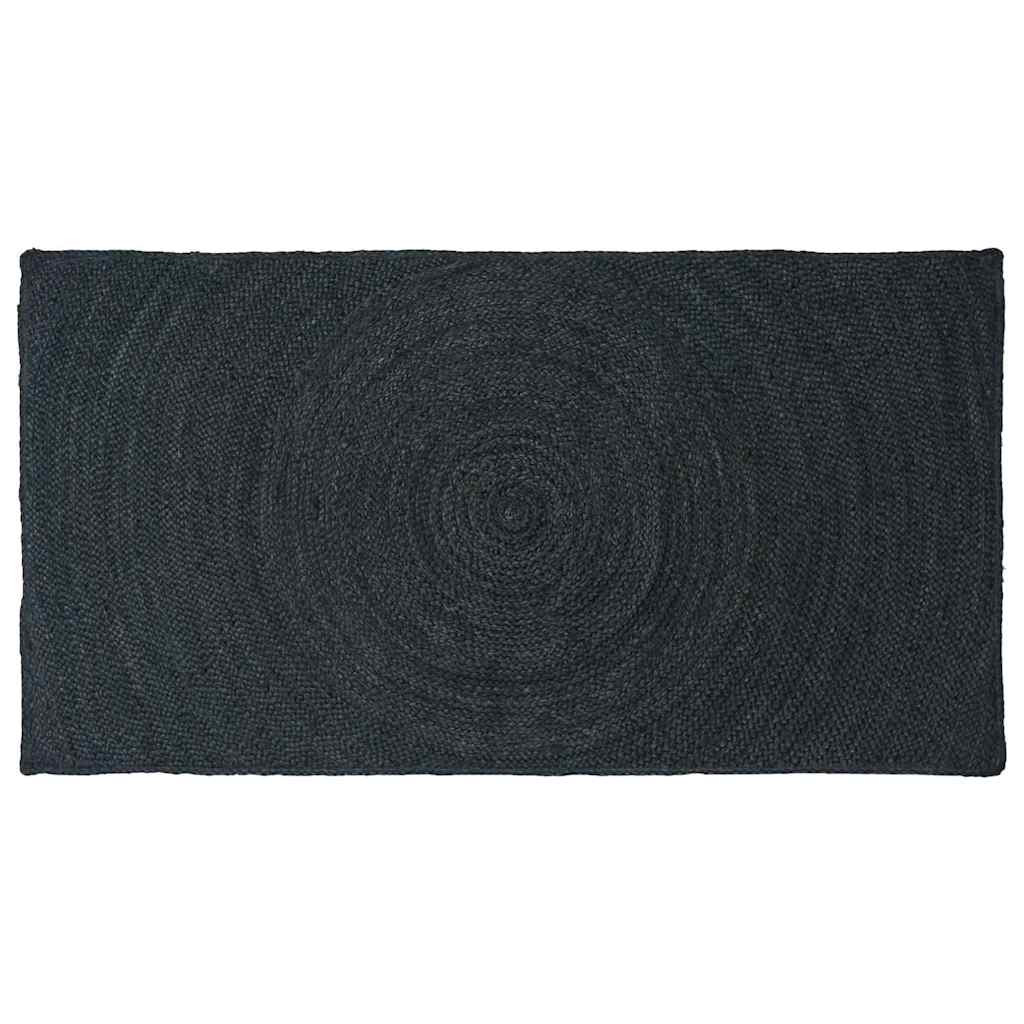 vidaXL Bereichsteppiche Dunkelgrau 80 x 150 cm Jute