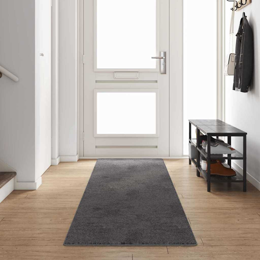 vidaXL Teppichläufer Grau 80 x 400 cm 100% Polypropylen Tuft