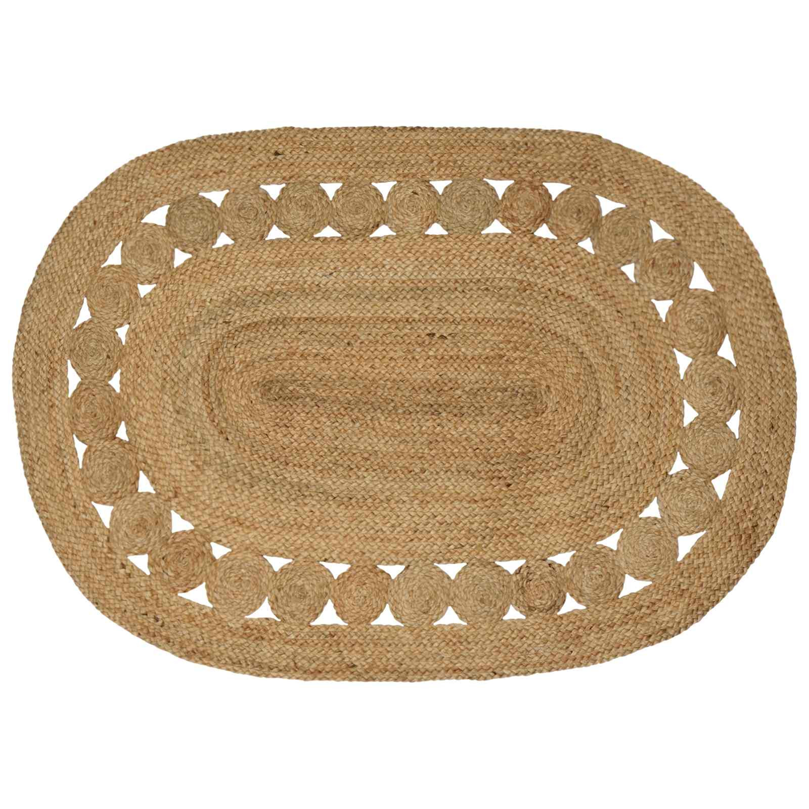 vidaXL Bereichsteppiche Natur 100 x 152 cm Jute