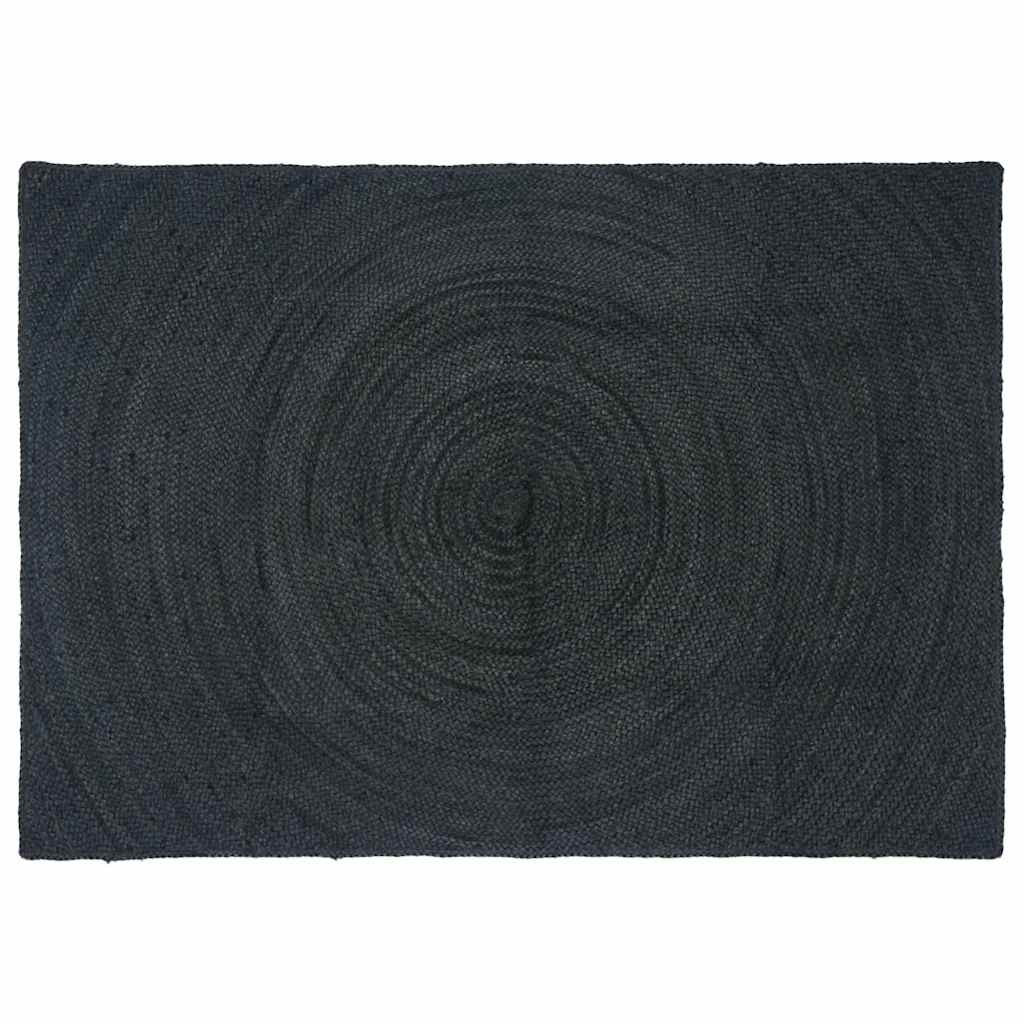 vidaXL Bereichsteppiche Dunkelgrau 120 x 170 cm Jute