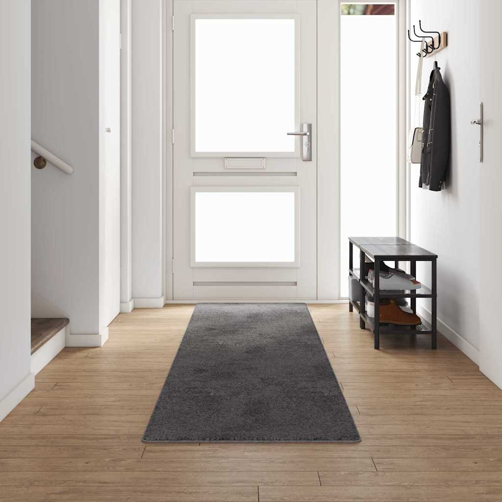 vidaXL Teppichläufer Grau 80 x 500 cm 100% Polypropylen Tuft