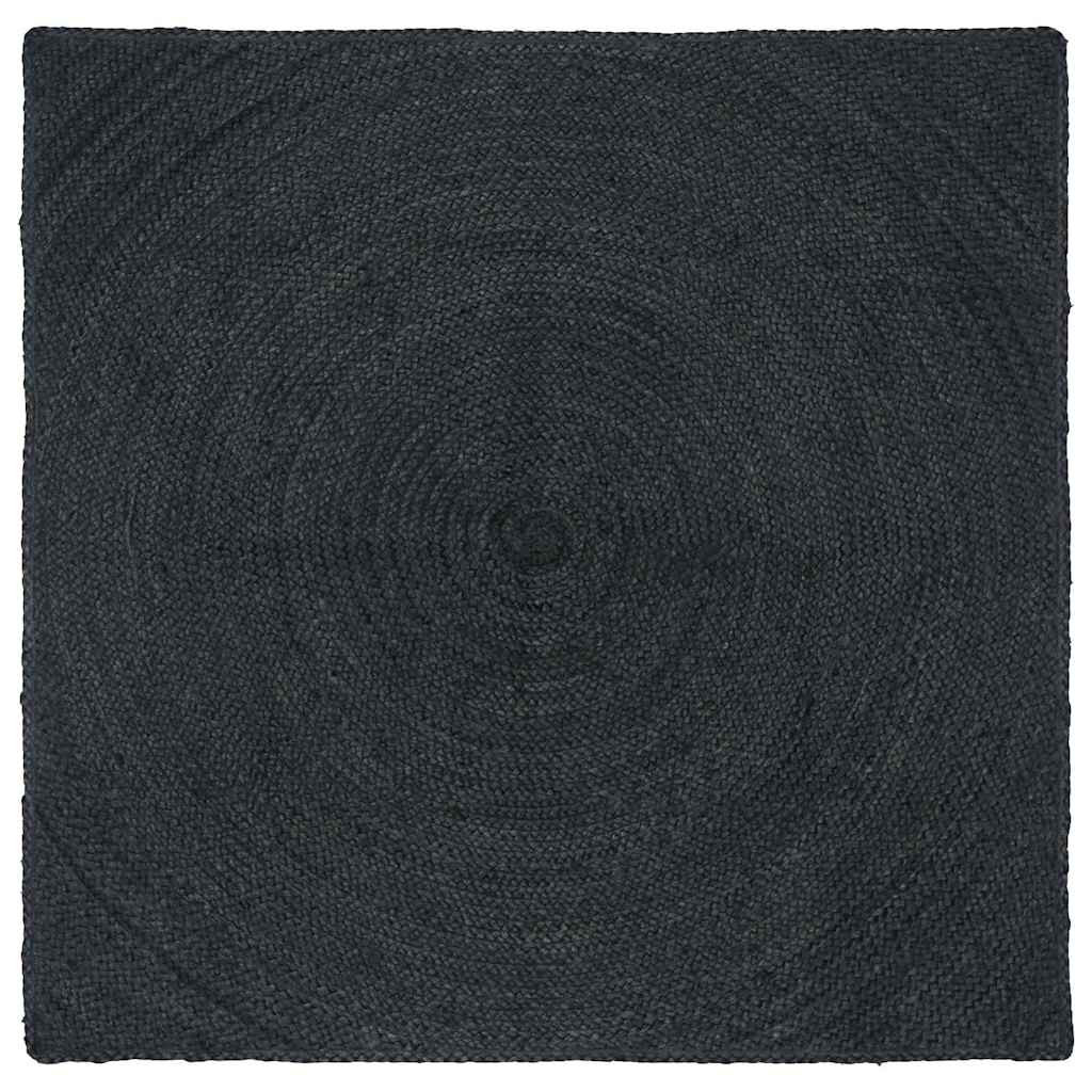 vidaXL Bereichsteppiche Dunkelgrau 160 x 160 cm Jute