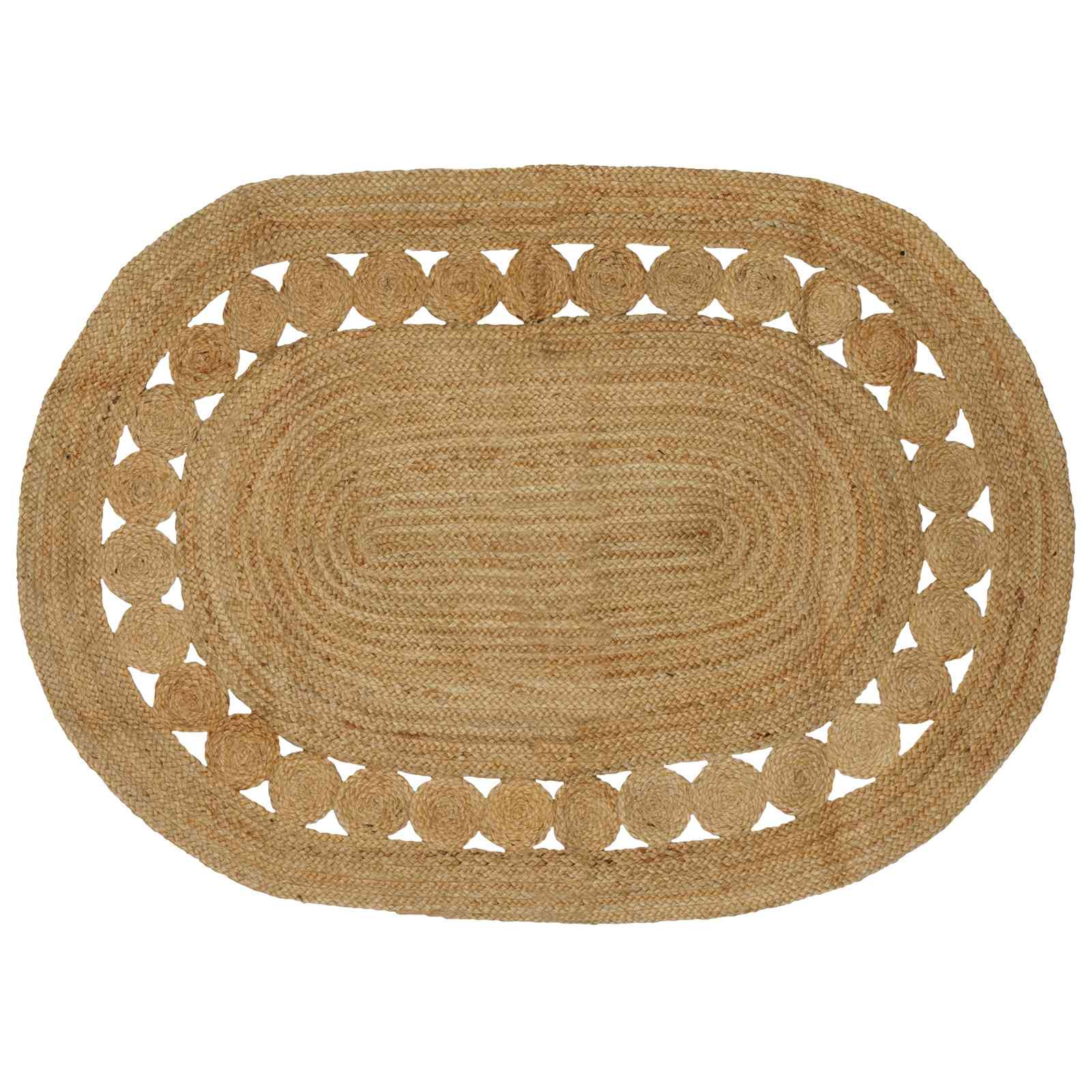 vidaXL Bereichsteppiche Natur 122 x 183 cm Jute