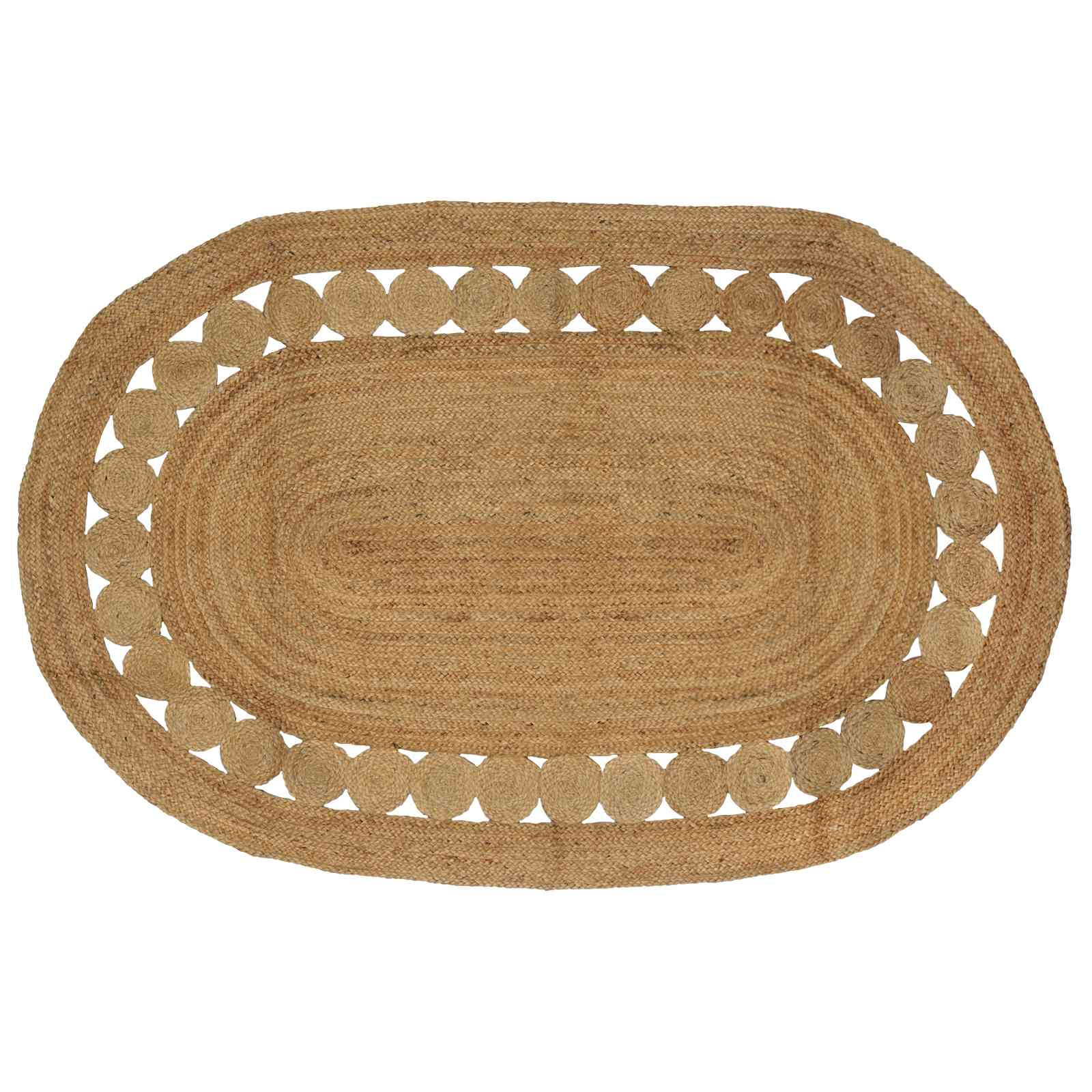 vidaXL Bereichsteppiche Natur 152 x 245 cm Jute