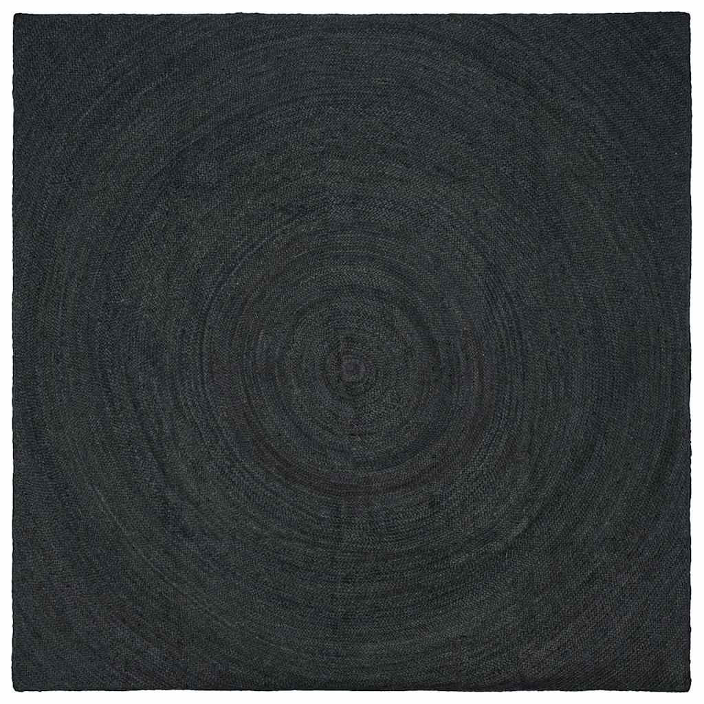 vidaXL Bereichsteppiche Dunkelgrau 200 x 200 cm Jute