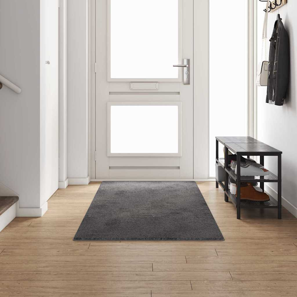 vidaXL Teppichläufer Grau 100 x 300 cm 100% Polypropylen Tuft