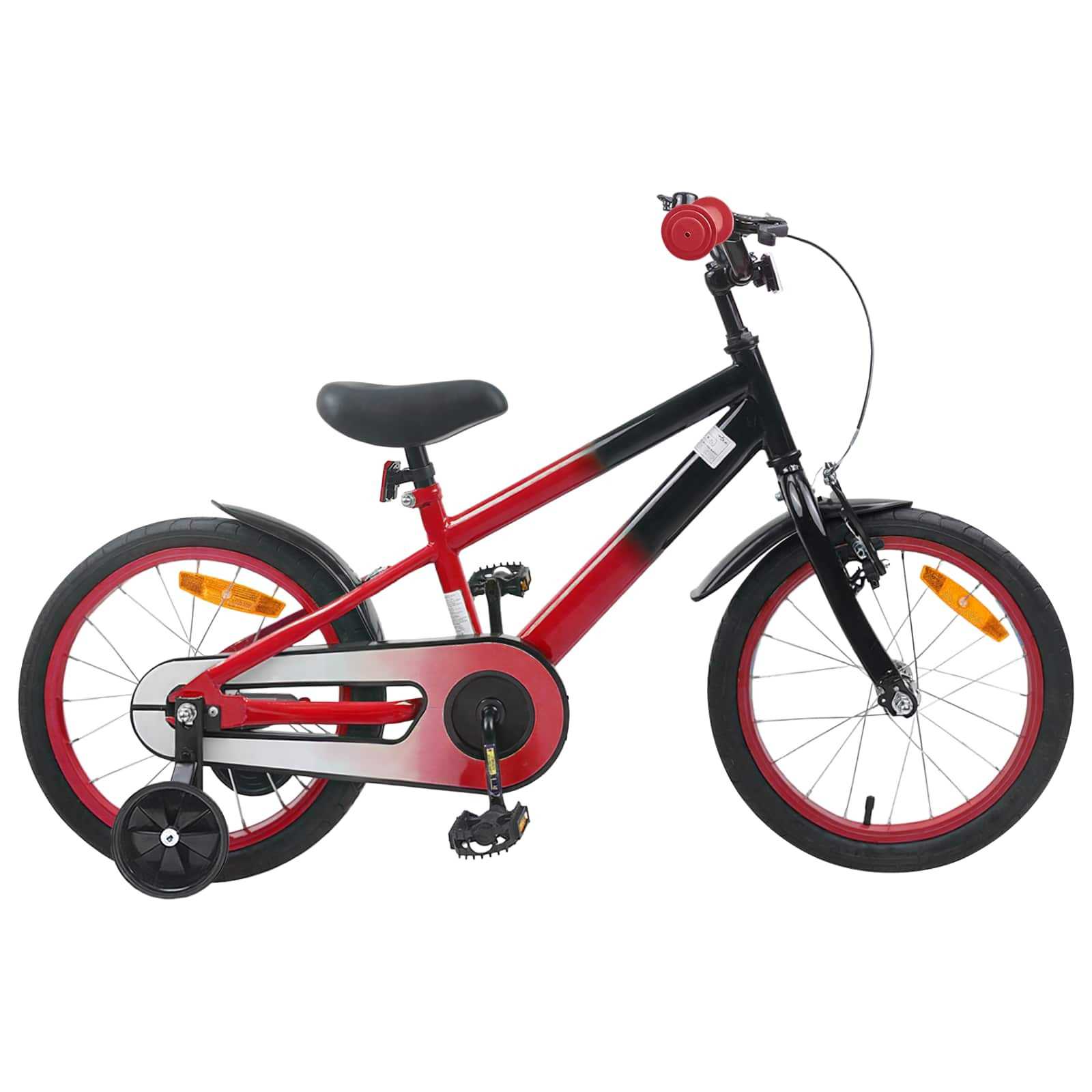 vidaXL Kinderfahrrad 16 Zoll für 4-6 Jahre alt Rot Schwarz
