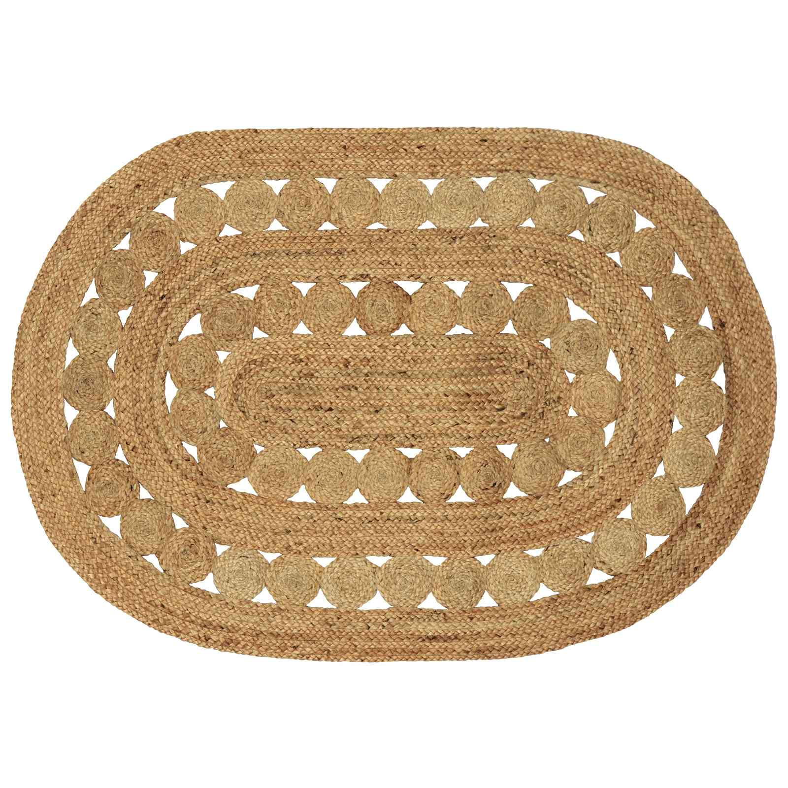 vidaXL Bereichsteppiche Natur 100 x 152 cm Jute