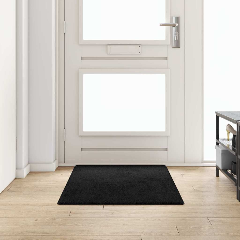 vidaXL Teppichläufer Schwarz 80 x 150 cm 100% Polypropylen Tuft