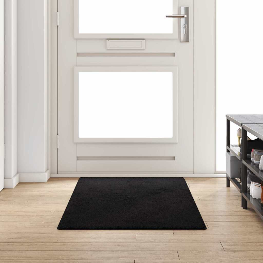 vidaXL Teppichläufer Schwarz 80 x 200 cm 100% Polypropylen Tuft
