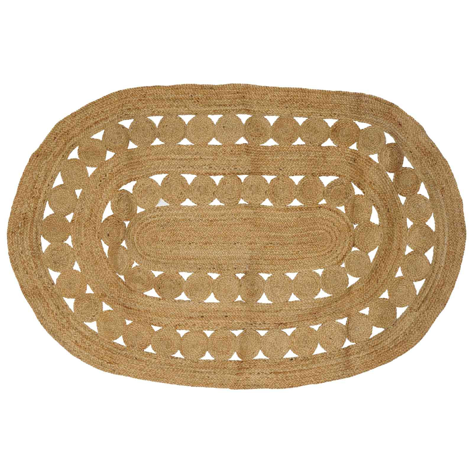 vidaXL Bereichsteppiche Natur 152 x 245 cm Jute