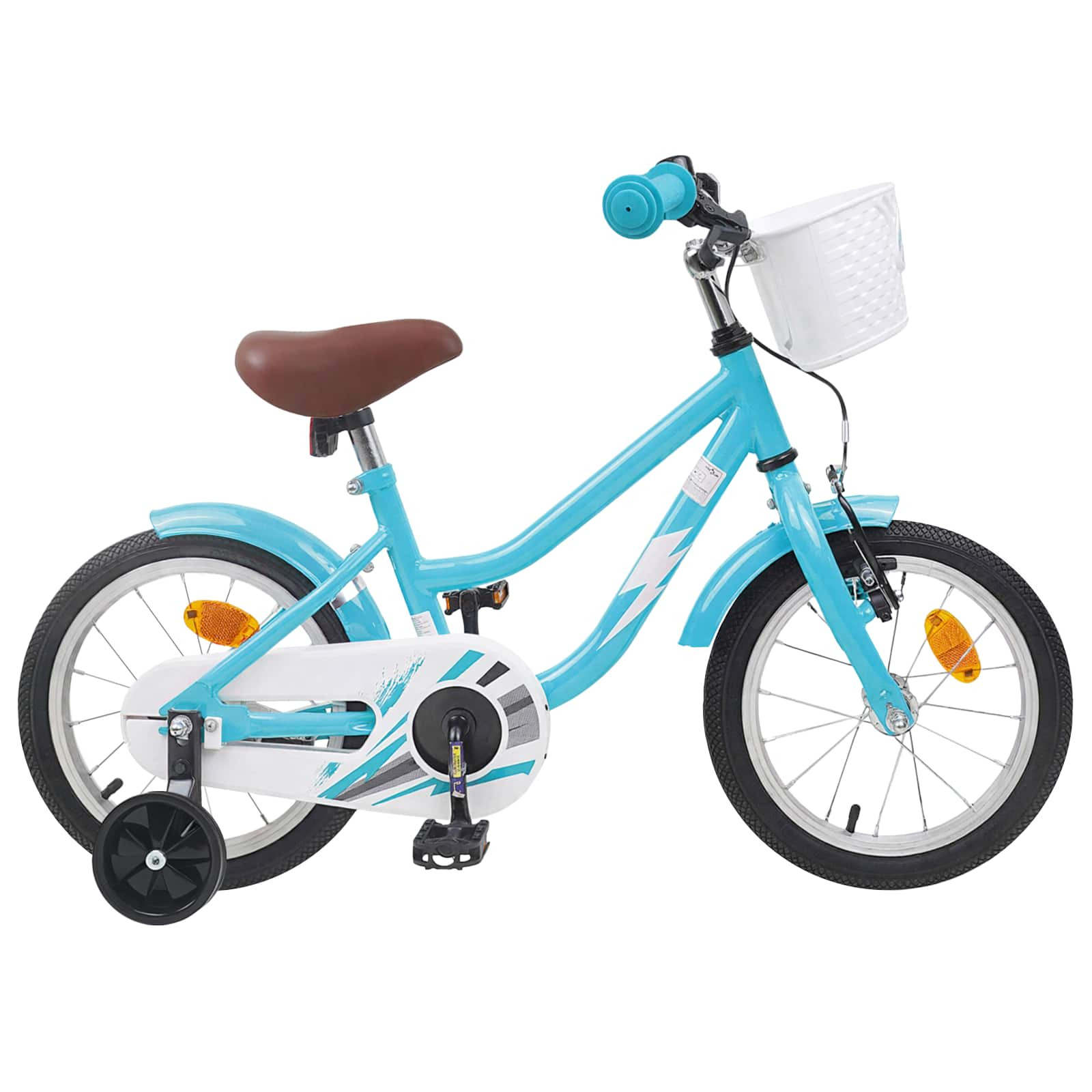 vidaXL Kinderfahrrad 16 Zoll für 4-6 Jahre alt Himmelblau