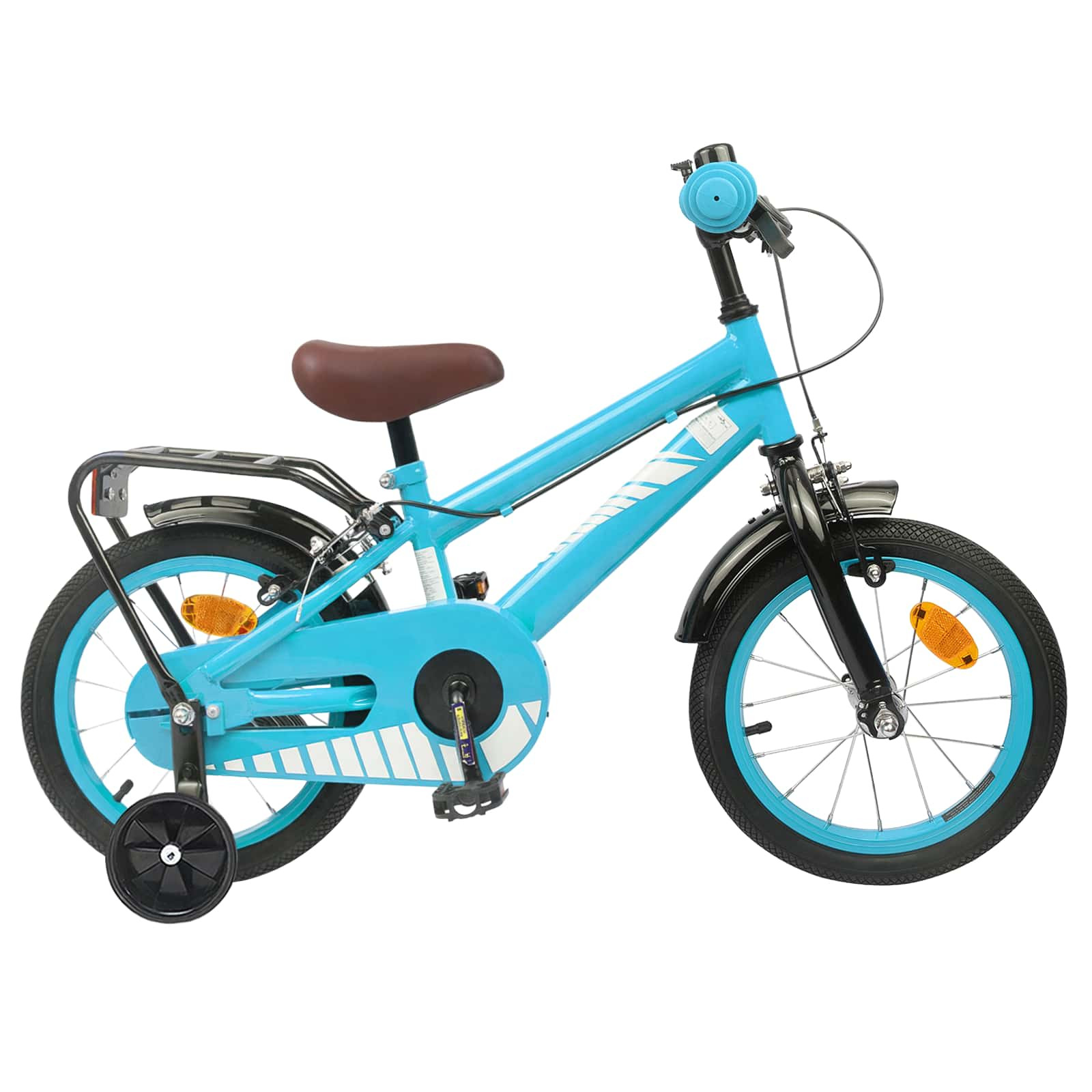 vidaXL Kinderfahrrad 14 Zoll für 3-5 Jahre alt Himmelblau