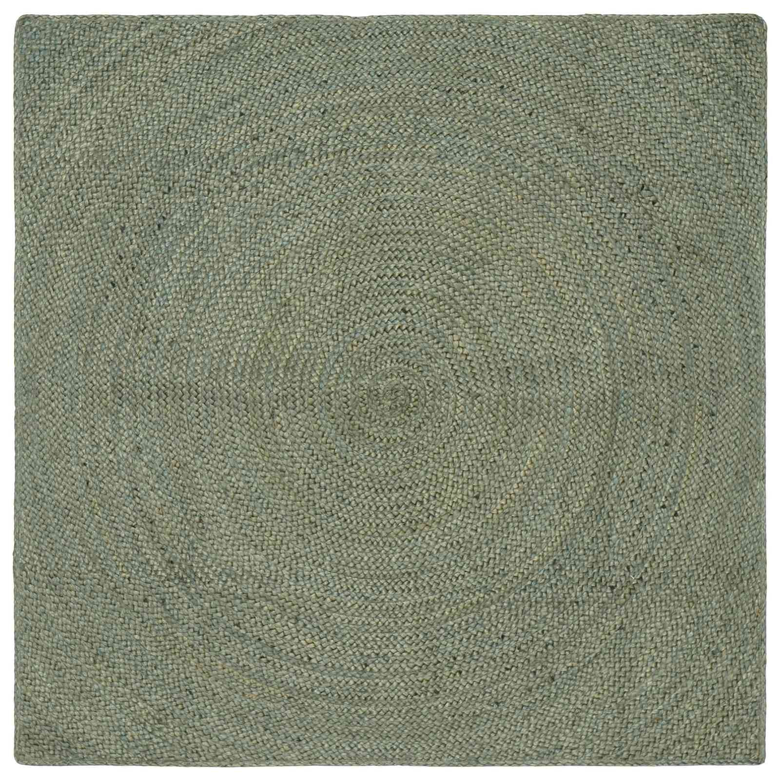 vidaXL Bereichsteppiche Olive Grün 120 x 120 cm Jute