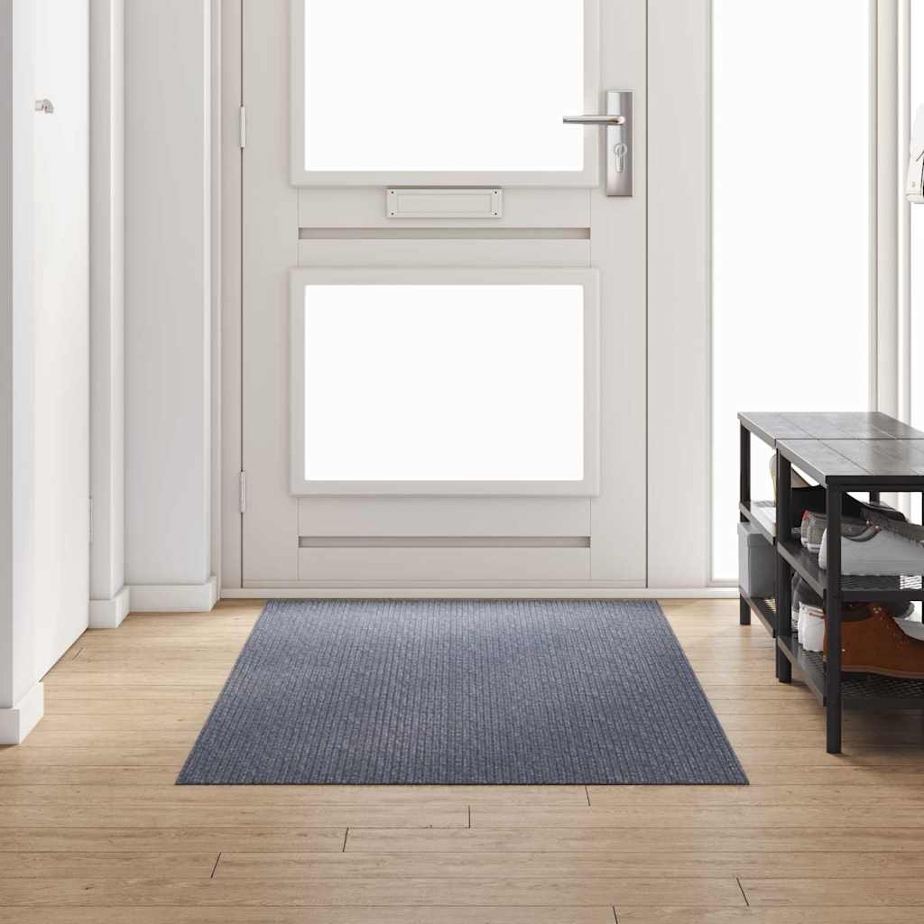 vidaXL Teppichläufer Hellgrau 100 x 250 cm Stoff