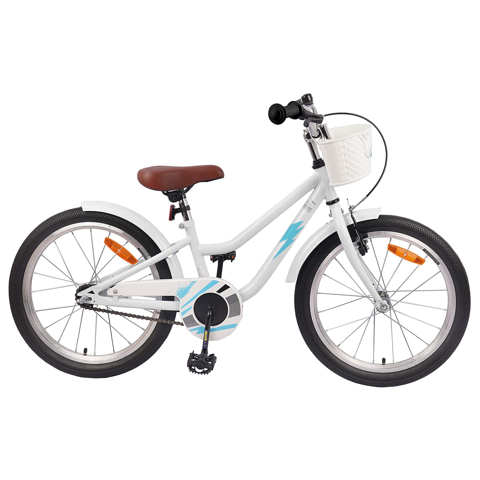 vidaXL Kinderfahrrad 20 Zoll für 6-11 Jahre alt Weiß