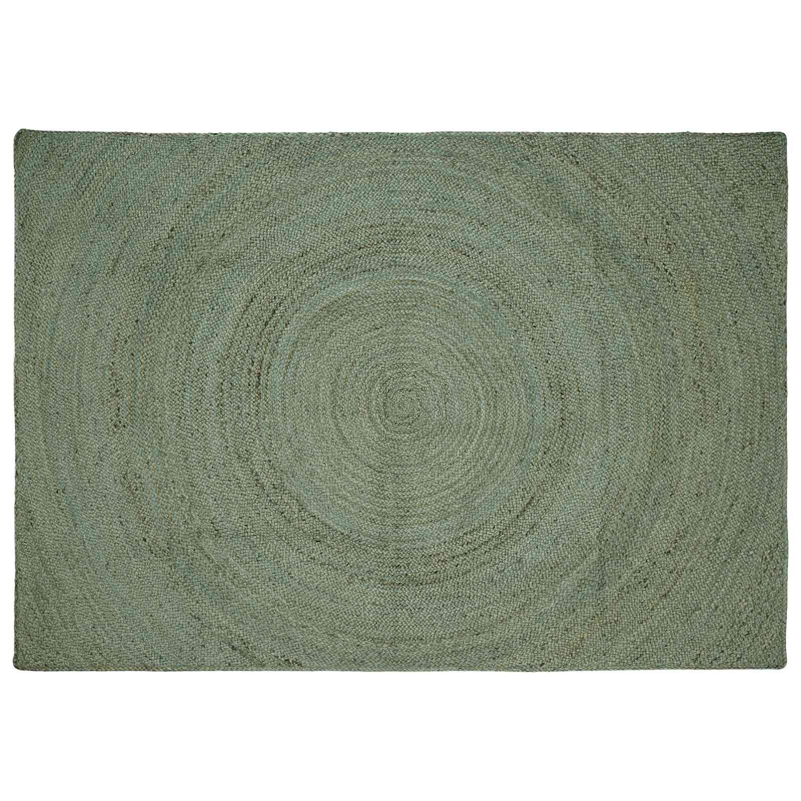 vidaXL Bereichsteppiche Olive Grün 240 x 340 cm Jute