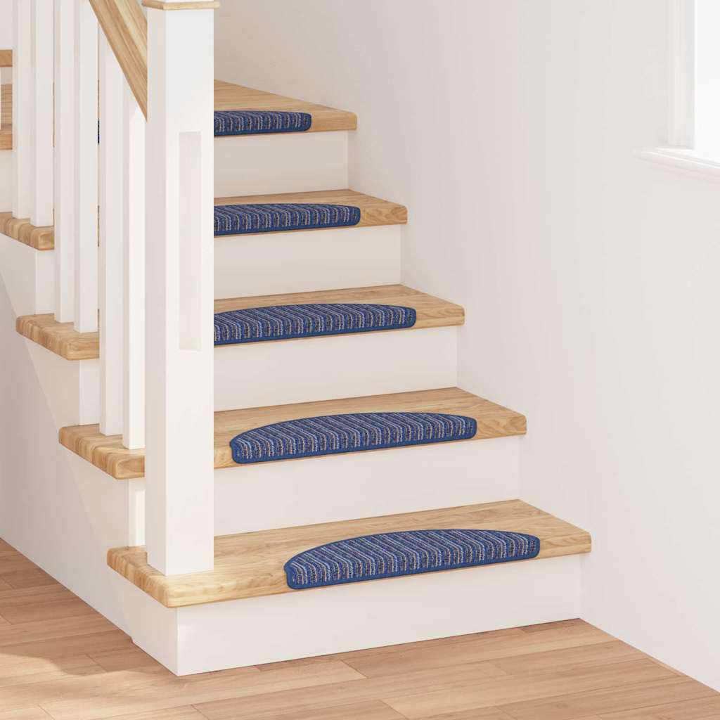 vidaXL Selbstklebende Treppenschoner 15 pcs Blau 56 x 17 x 3 cm