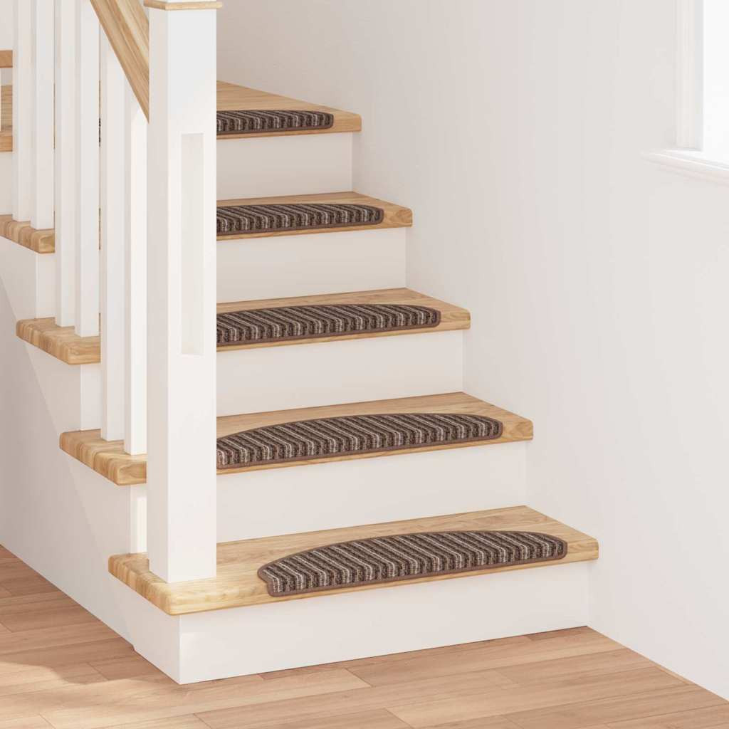vidaXL Selbstklebende Treppenschoner 15 pcs Braun 65 x 21 x 4 cm