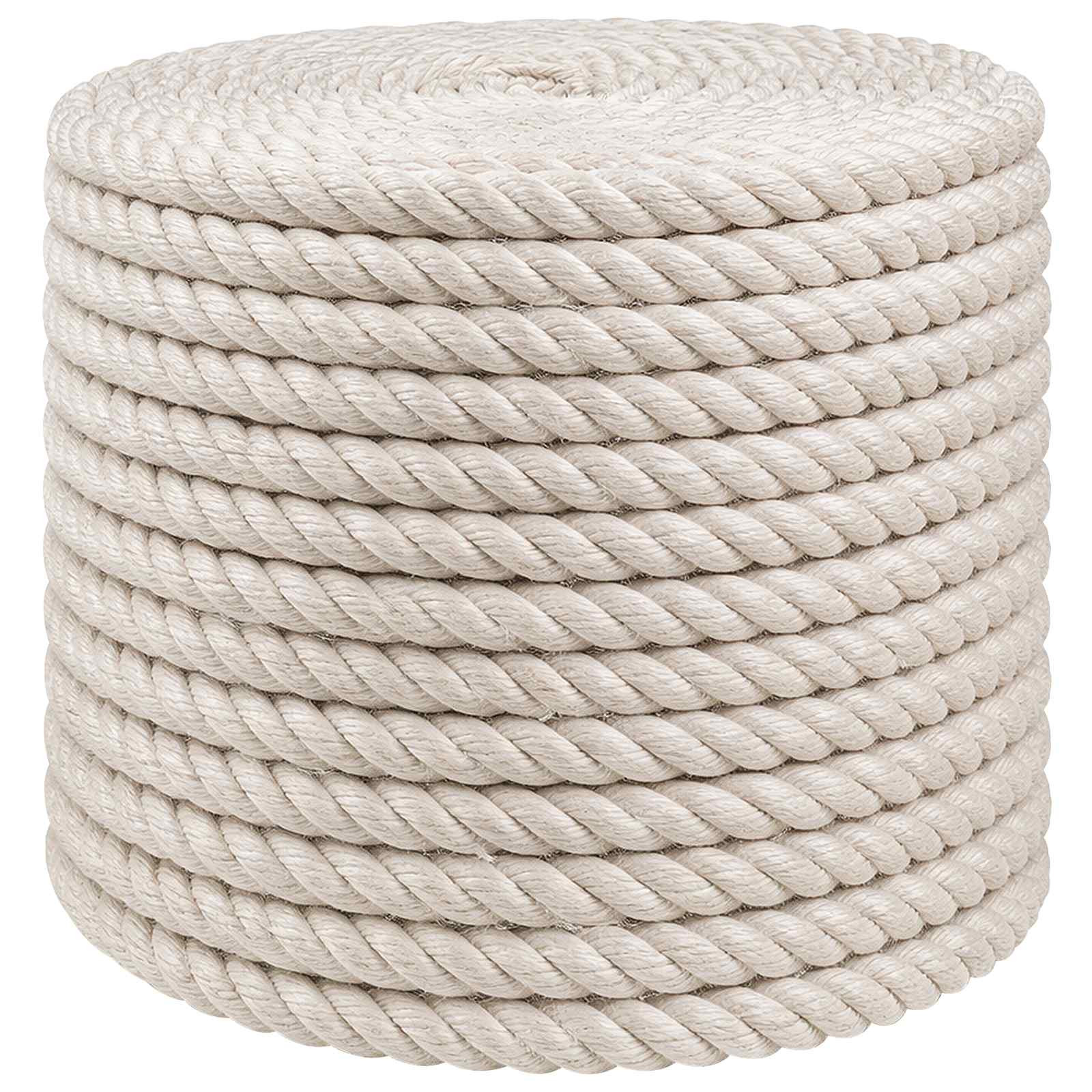 vidaXL Juteseil 14 mm Weiß 100% Tossa Jute