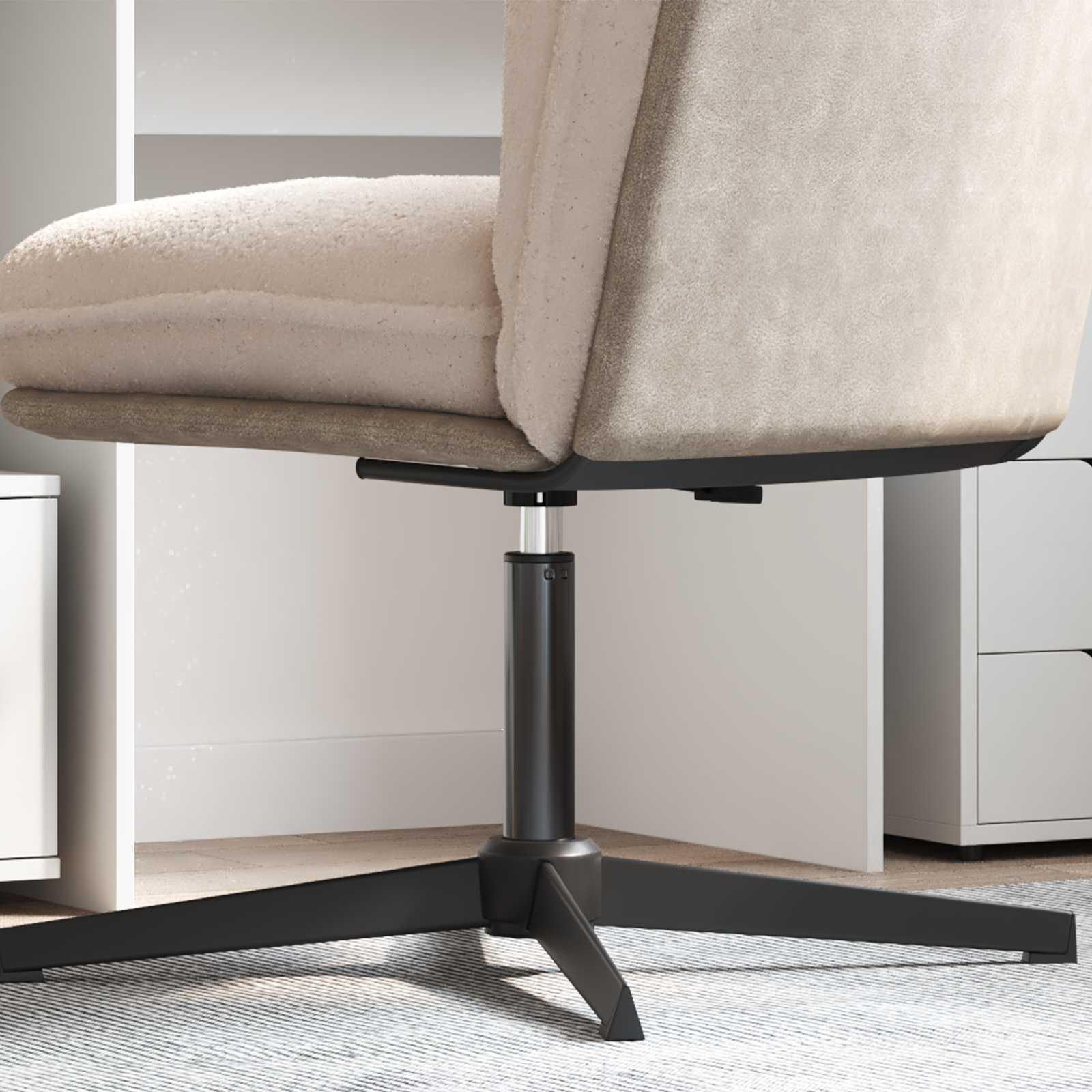 vidaXL Bürostuhl Gaszylinder Schwarz 307-447 mm Eisen