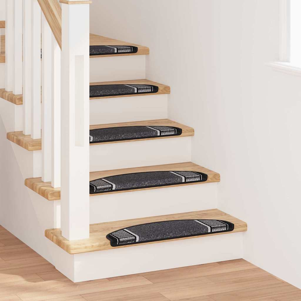 vidaXL Selbstklebende Treppenschoner 15 pcs Anthrazit 65 x 21 x 4 cm