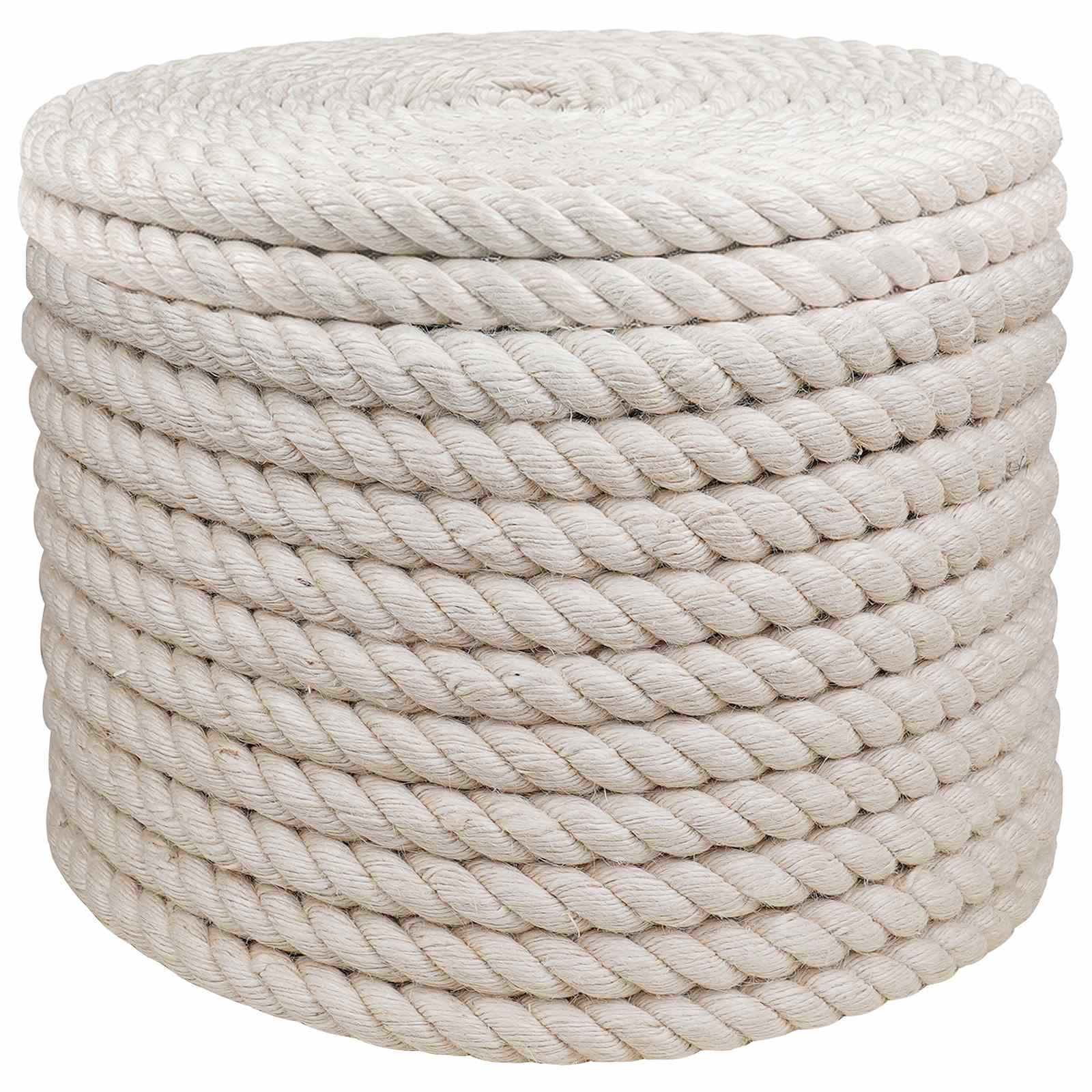 vidaXL Juteseil 16 mm Weiß 100% Tossa Jute