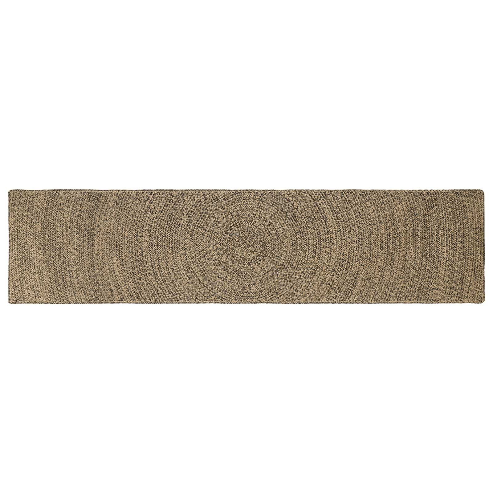 vidaXL Bereichsteppiche Natürlich und Schwarz 60 x 300 cm Jute