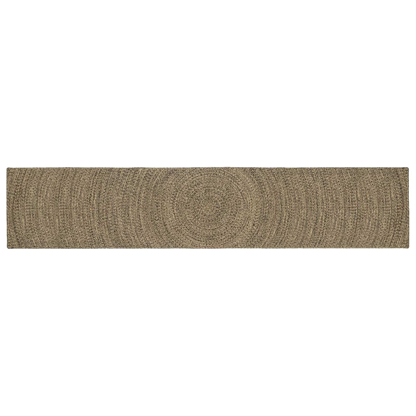 vidaXL Bereichsteppiche Natürlich und Schwarz 60 x 400 cm Jute