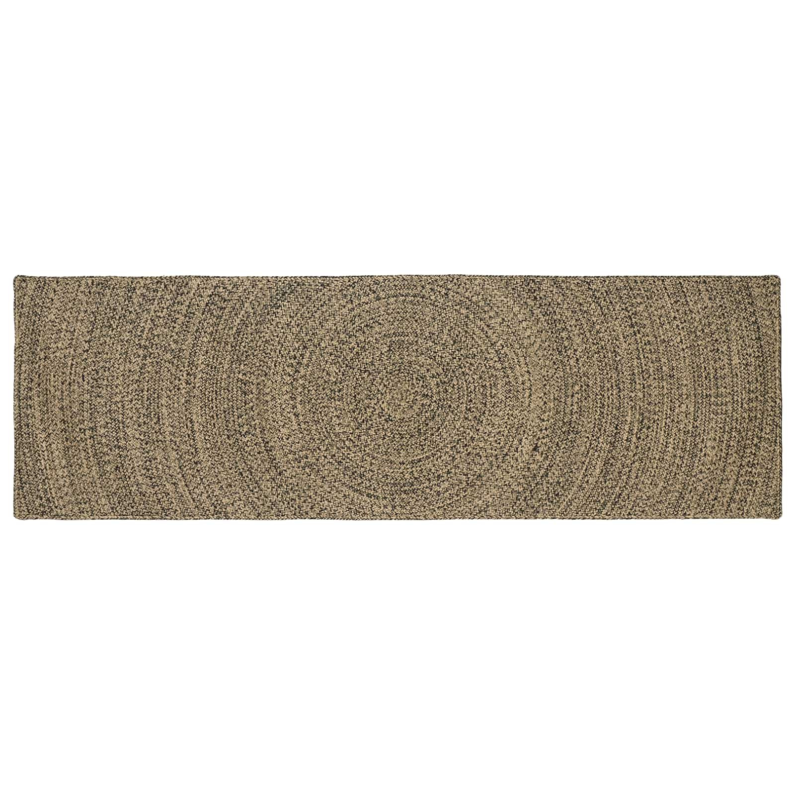 vidaXL Bereichsteppiche Natürlich und Schwarz 80 x 250 cm Jute