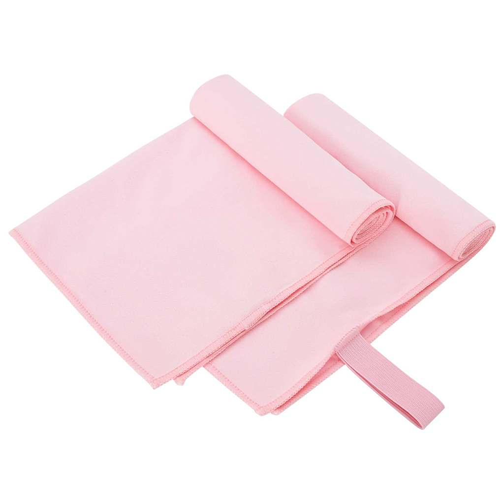 vidaXL Sporthandtücher 2 pcs Rosa 50 x 30 cm Polyester und Polyamid