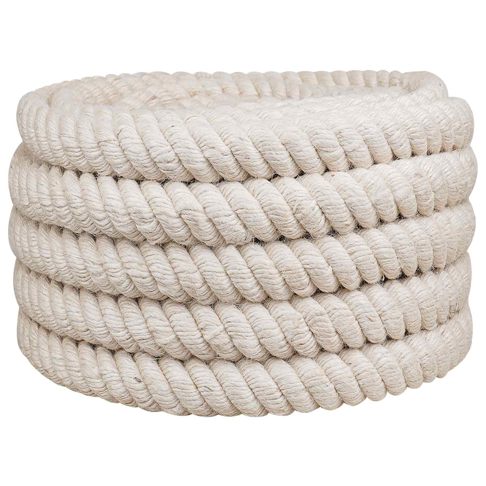 vidaXL Juteseil 50 Weiß 100% Tossa Jute
