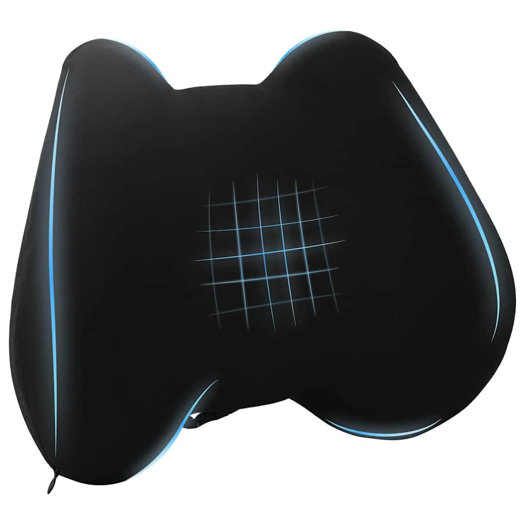 vidaXL Rückenkissen Schwarz Viscoschaum 40 x 32 x 13 cm