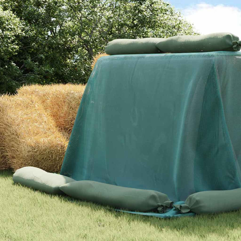 vidaXL Siloabdeckung Grün 10 x 5 m HDPE