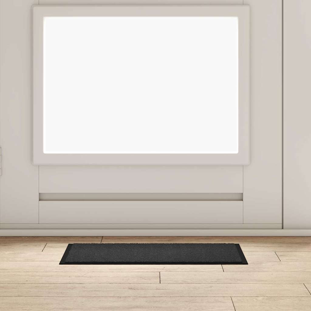 vidaXL Fußmatte Anthrazit 60 x 40 x 1,2 cm Teddystoff
