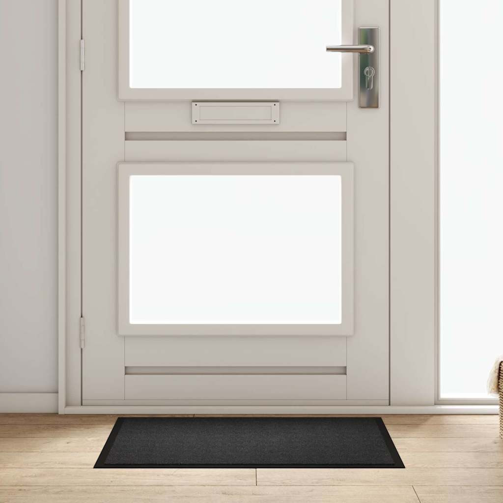 vidaXL Fußmatte Anthrazit 80 x 60 x 1,2 cm Teddystoff